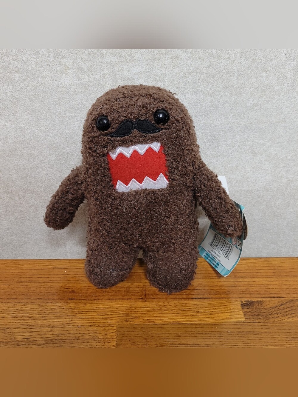 Domo Plush Mustache Toy. 6 Inches, Collectible